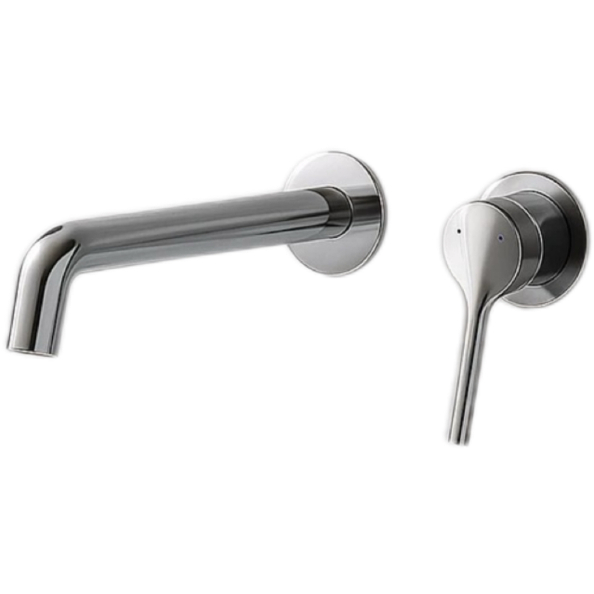 Rubinetto per lavabo a parete serie nascosta