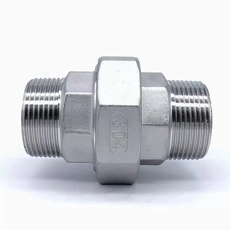 Doppio raccordo filettato maschio per impianti idraulici