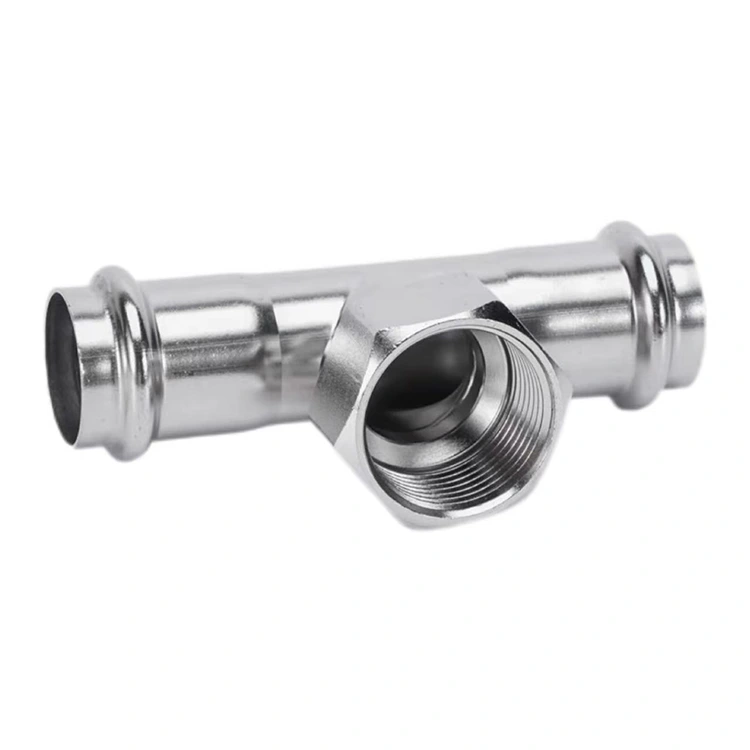 T filettato femmina a doppia pressione