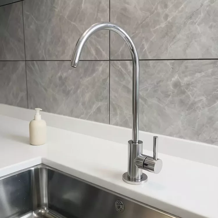 Water purifier with fine water tap, single cold water kitchen faucet
