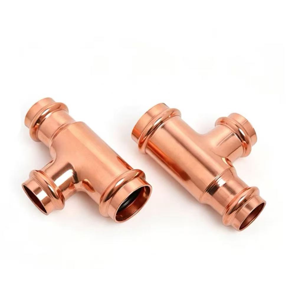 Double-Clamp Reducing Tee with Larger Branch Diameter