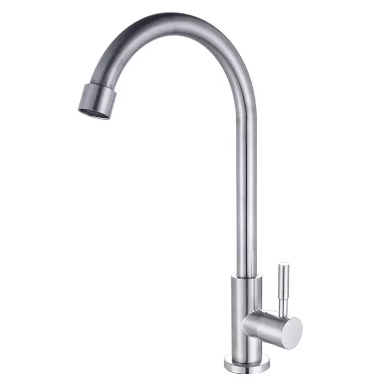 Lavello da cucina Singolo tubo dell'acqua fredda Piccola curva
