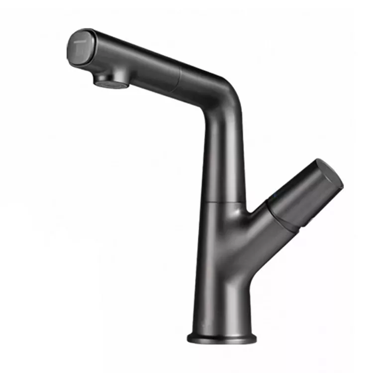 Rubinetto per lavabo girevole estraibile