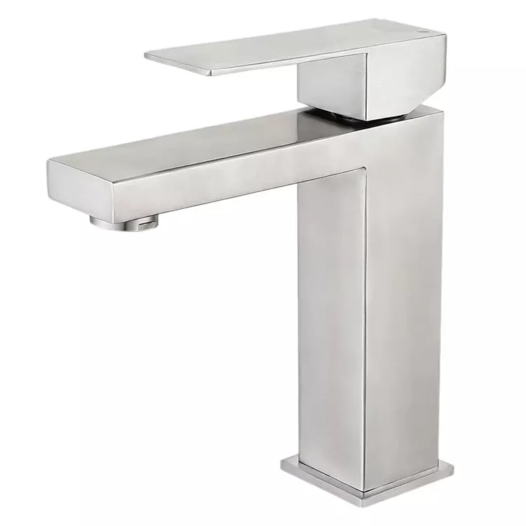Rubinetto per lavabo caldo e freddo geometrico minimalista
