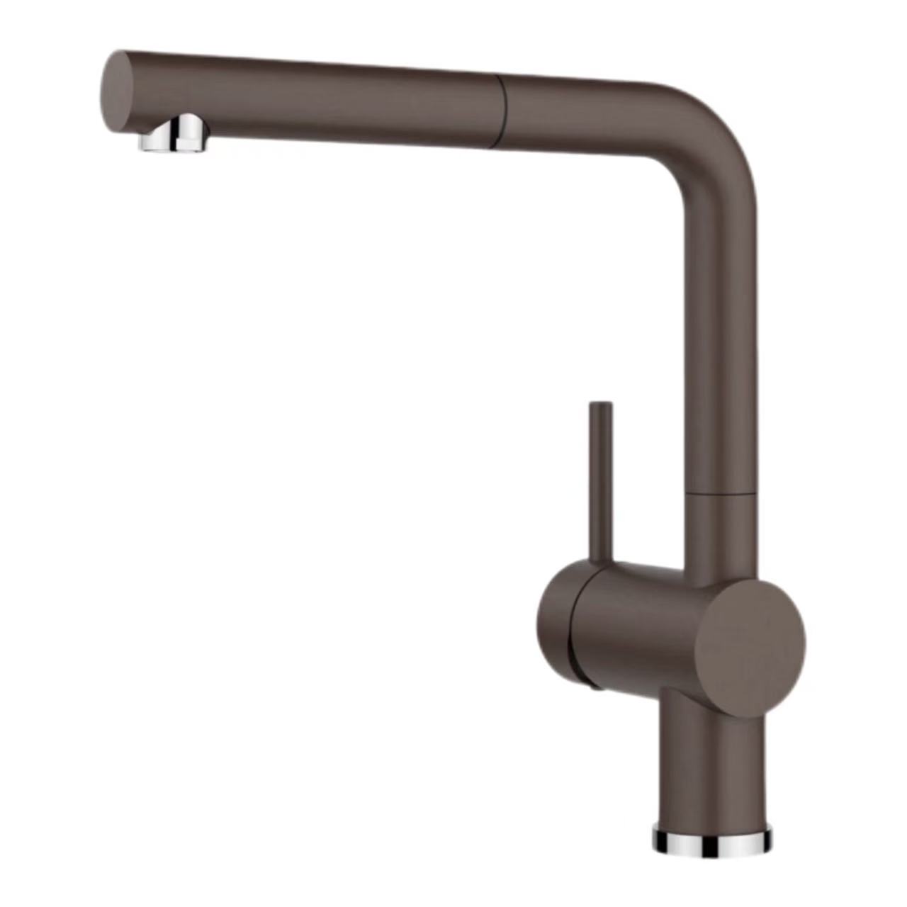 Rubinetto da cucina rotante estraibile a forma di L minimalista Rubinetto da cucina rotante estraibile a forma di L minimalista