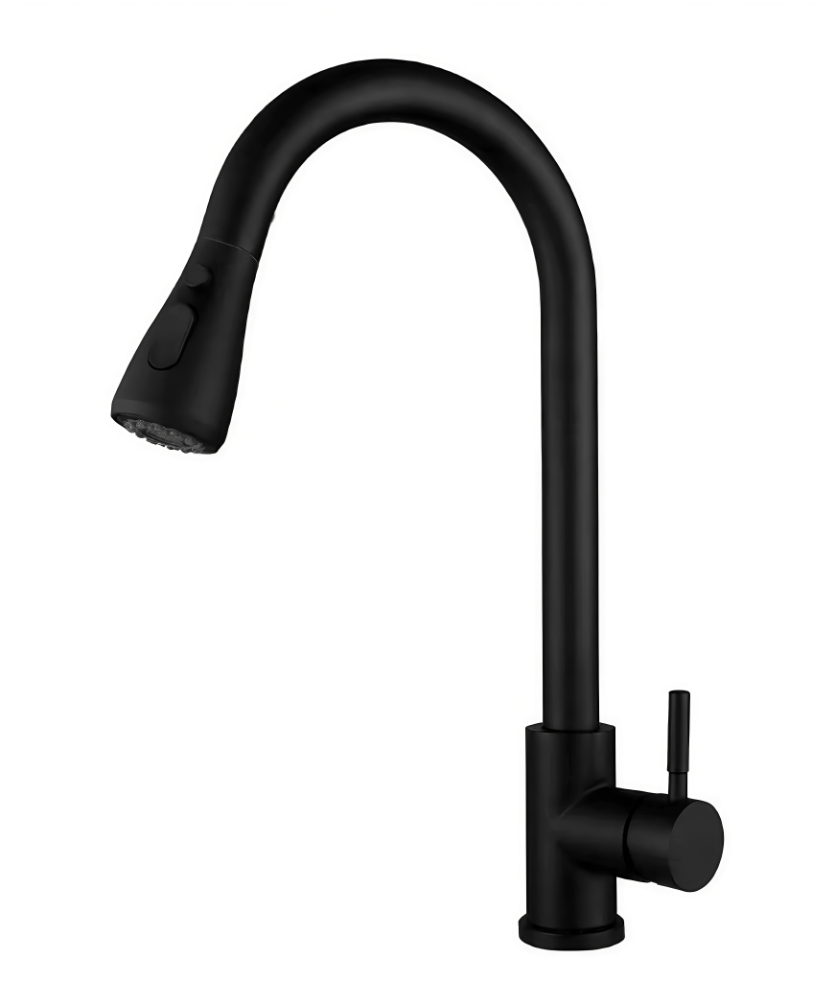 Rubinetto per cucina calda e fredda estraibile con maniglia singola con apertura laterale Rubinetto per cucina calda e fredda estraibile con maniglia singola con apertura laterale